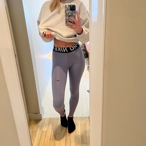 NWOT Nike Pro Dri Fit Periwinkle Leggings